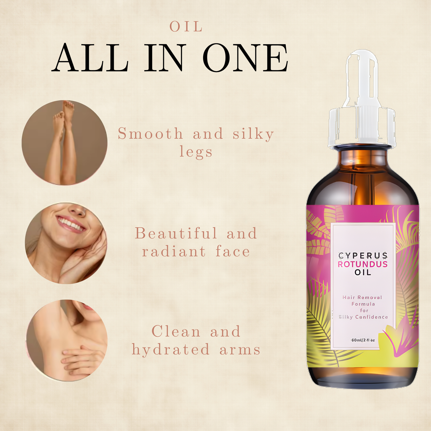 Cyperus Rotundus Hair Reduction Oil